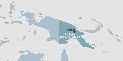 Χάρτης της goroka παπούα νέα γουινέα