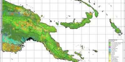 Χάρτης της παπούα-νέα γουινέα για το κλίμα