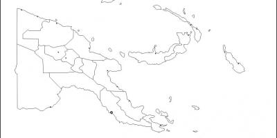 Χάρτης της παπούα-νέα γουινέα χάρτη περίγραμμα