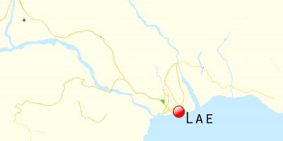 Χάρτης της lae παπούα νέα γουινέα 