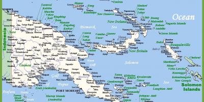 Παπούα νέα γουινέα στο χάρτη